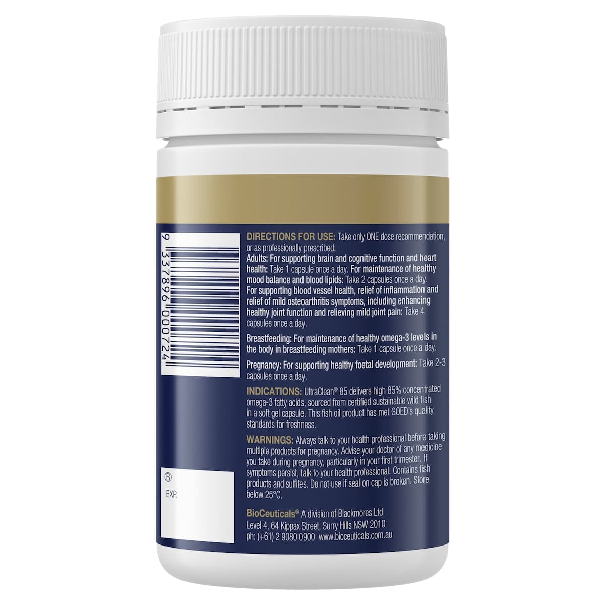 Thumbnail Bioceuticals Ultraclean 85 120 Capsules