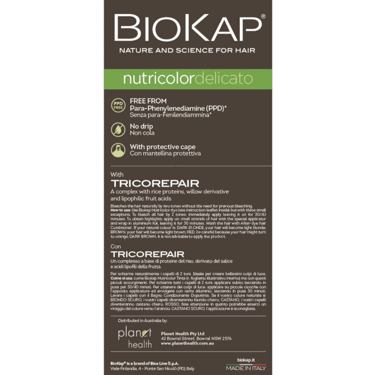 Thumbnail Biokap Nutricolor Delicato 5.05 Chestnut Light Brown 140Ml