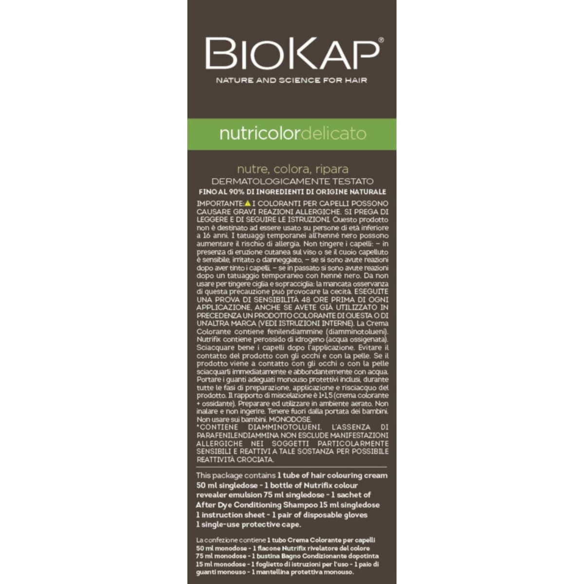 Thumbnail Biokap Nutricolor Delicato 5.05 Chestnut Light Brown 140Ml