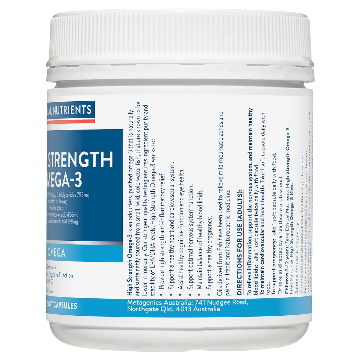 Thumbnail Ethical Nutrients High Strength Omega-3 120 Capsules