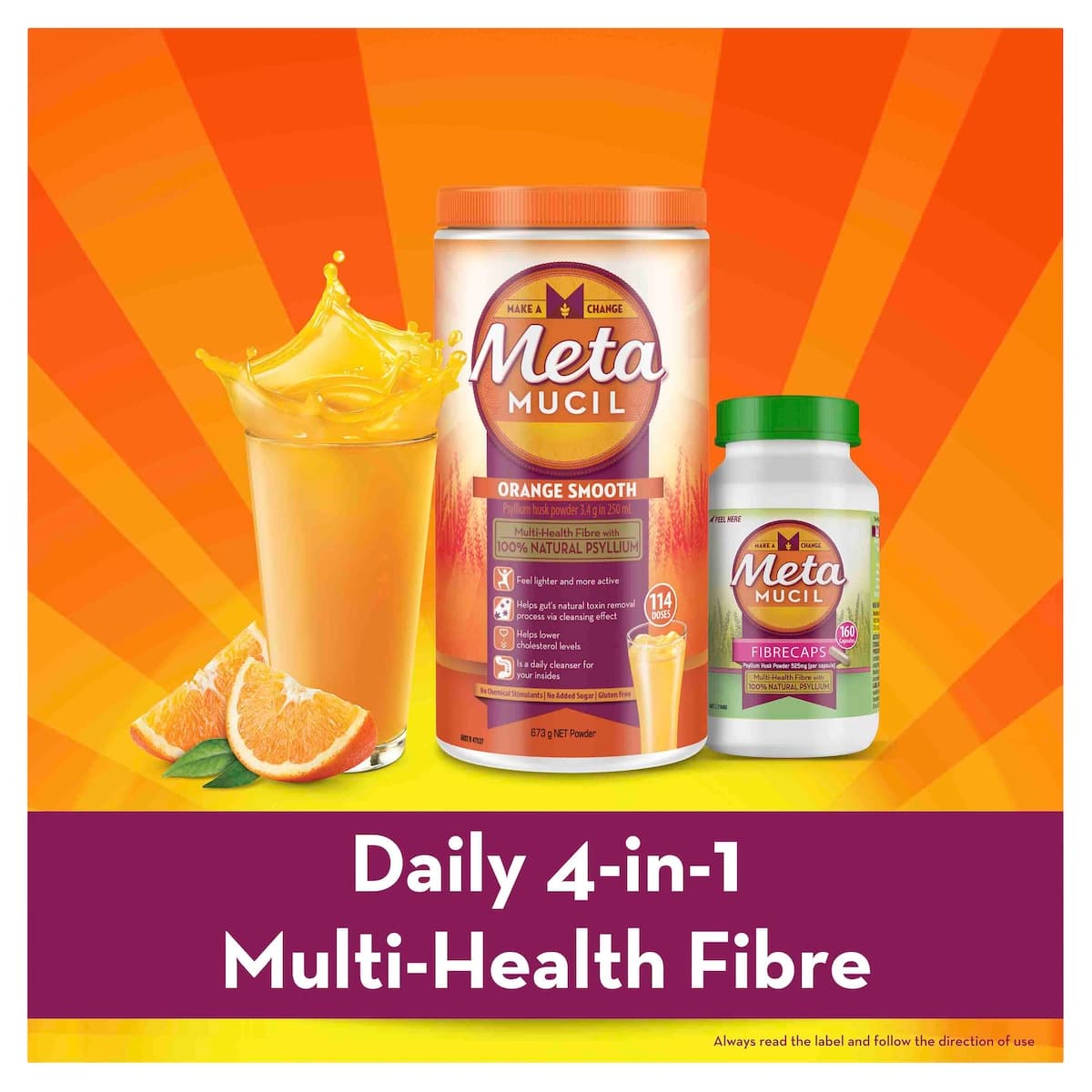 Thumbnail Metamucil Fibre Supplement Wild Berry Smooth 673G