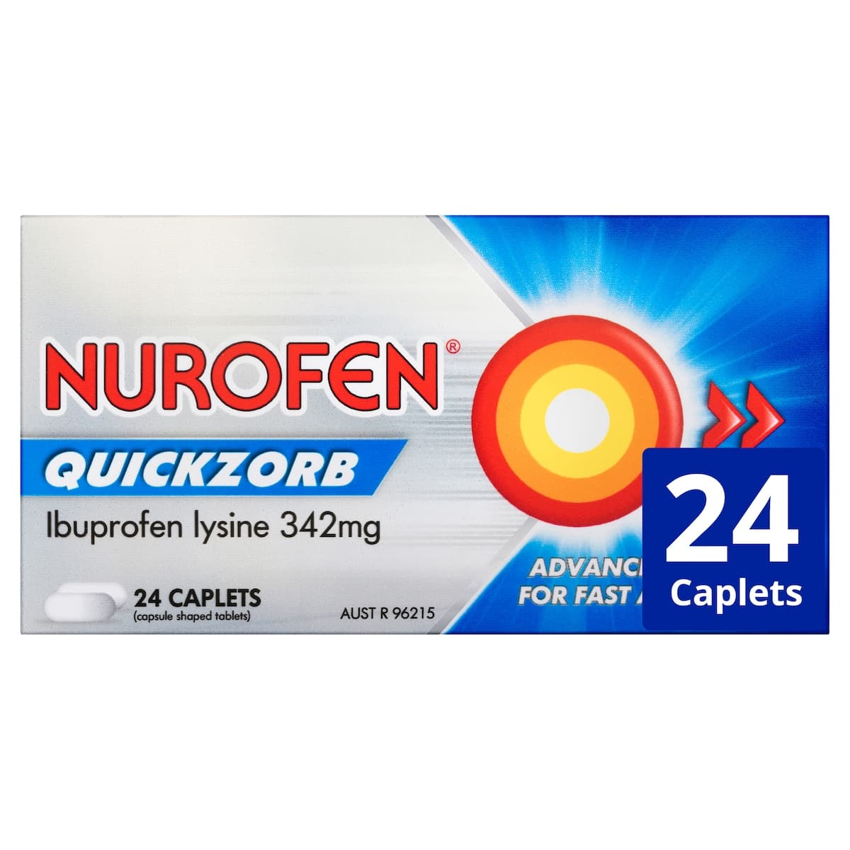 Thumbnail Nurofen Quickzorb Fast Absorption Pain Relief 24 Caplets