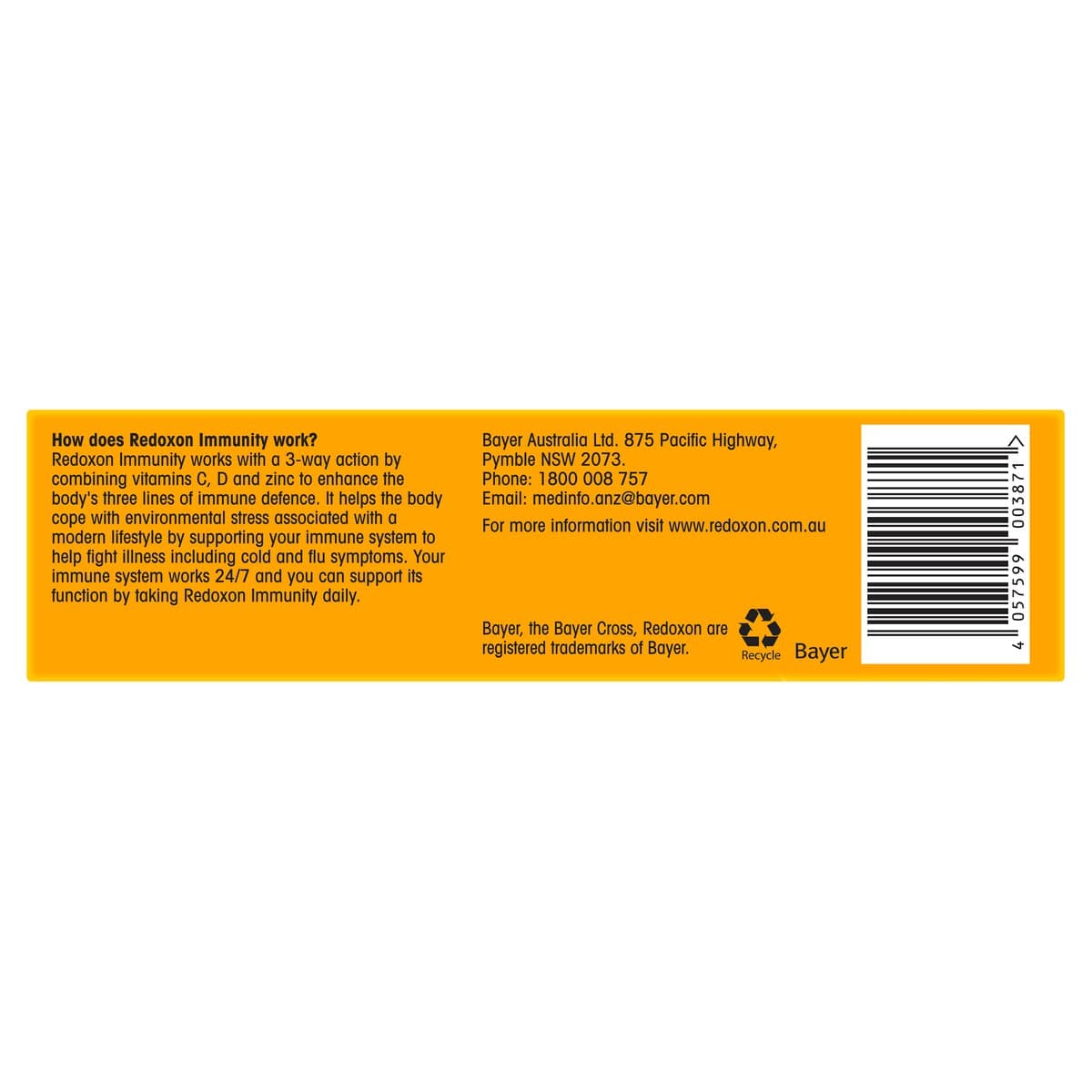 Thumbnail Redoxon Immunity Orange 15 Effervescent Tablets