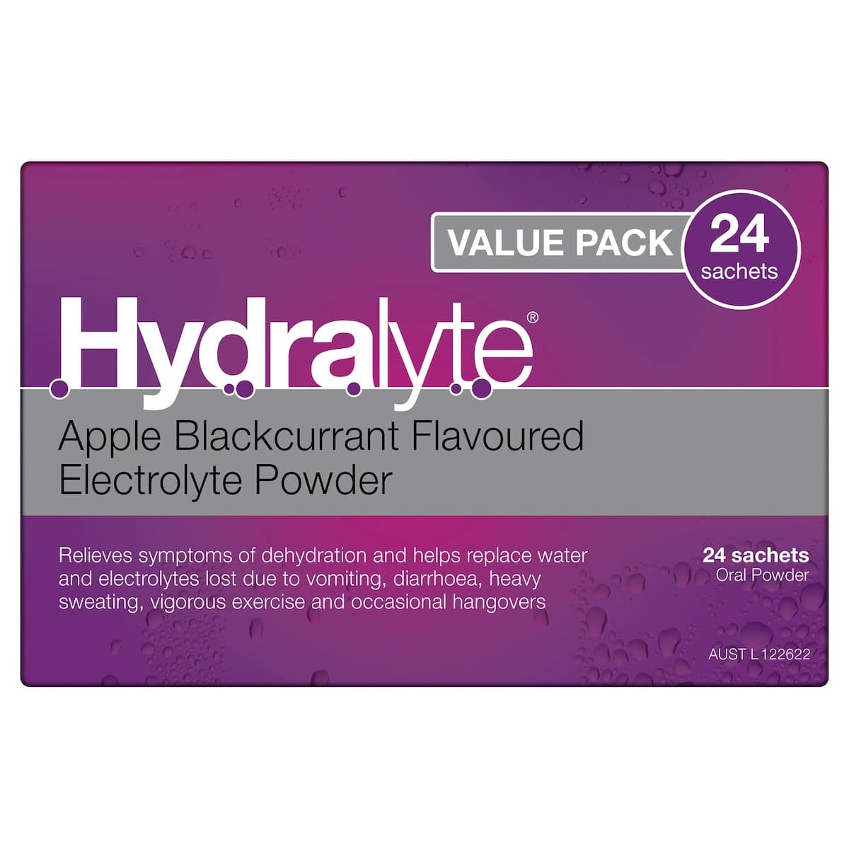 Thumbnail Hydralyte Electrolyte Powder Apple Blackcurrant 24 Sachets