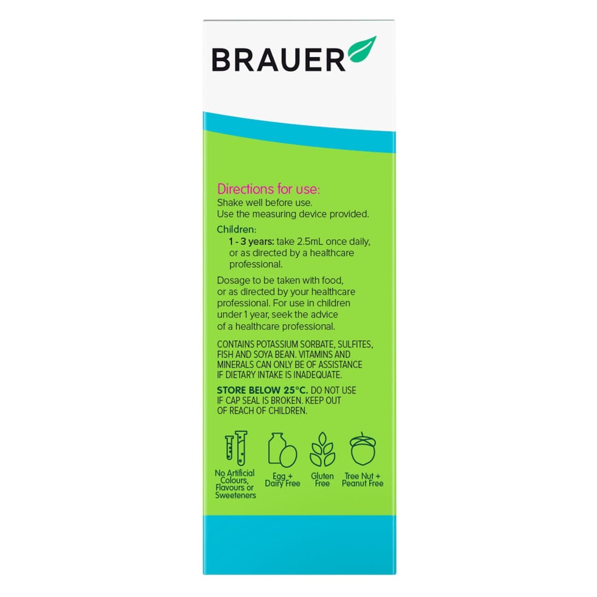 Thumbnail Brauer Baby & Kids Liquid Multivitamin For Toddlers 100Ml