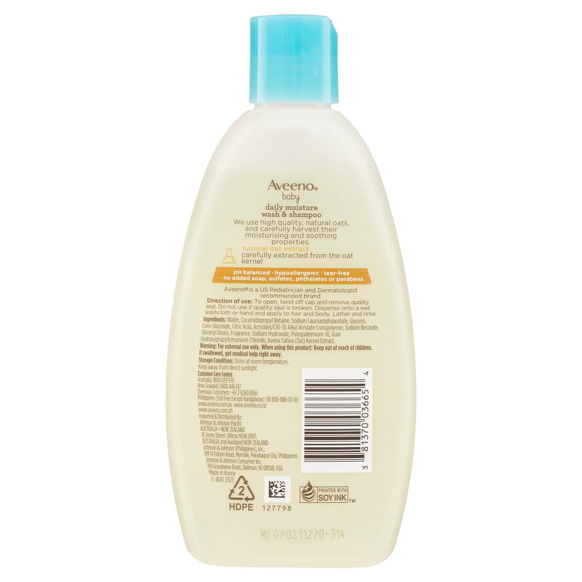 Thumbnail Aveeno Baby Wash & Shampoo Lightly Scented 236Ml