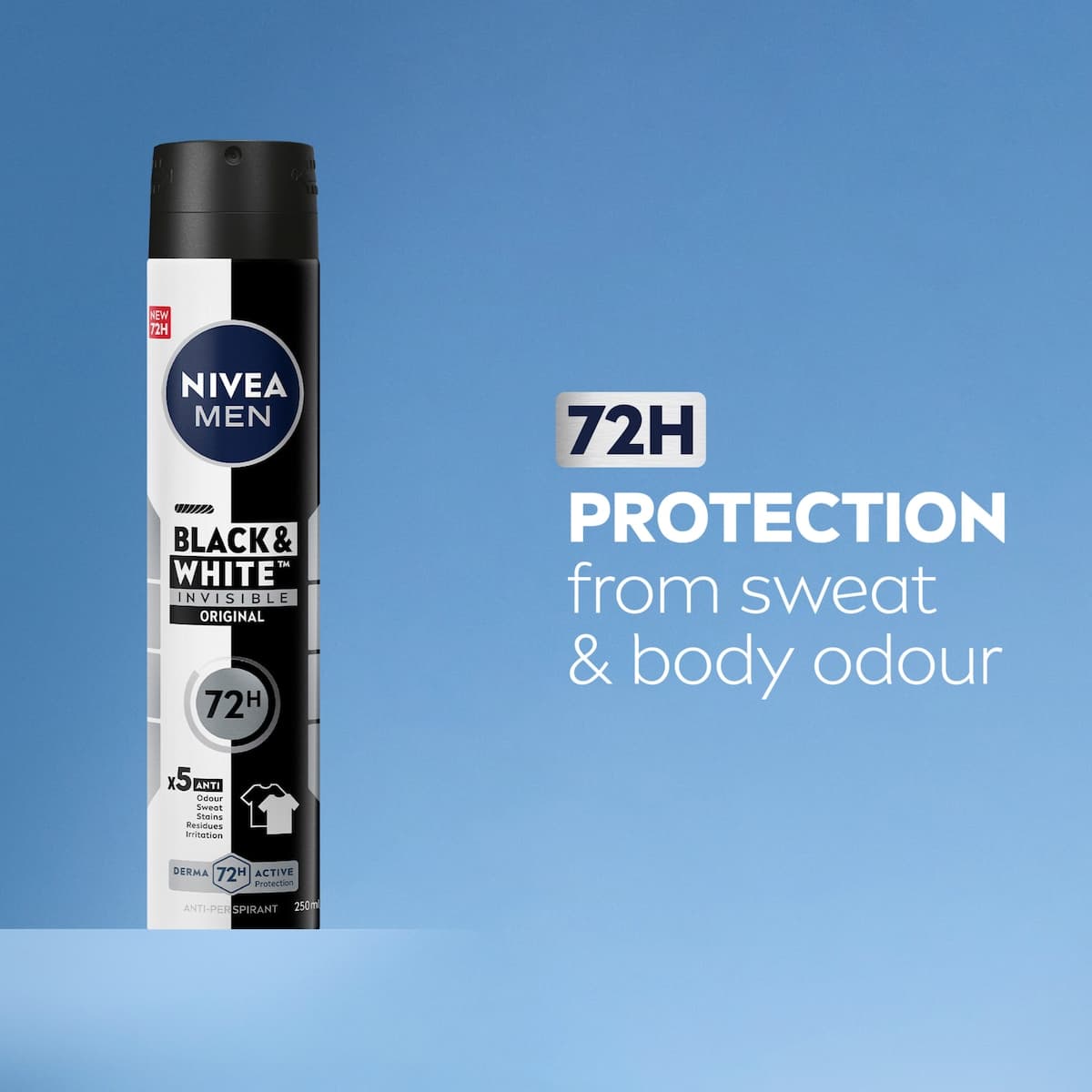 Thumbnail Nivea For Men Invisible Black & White Anti-Perspirant Deodarant Spray Original 250Ml