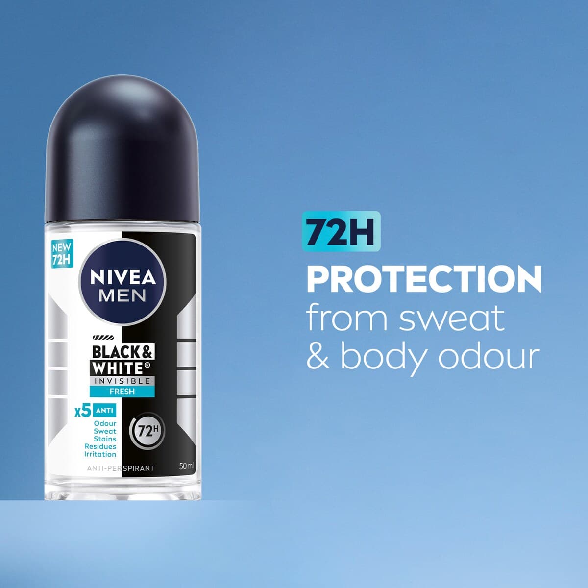 Thumbnail Nivea For Men Invisible Black & White Anti-Perspirant Roll-On Fresh 50Ml