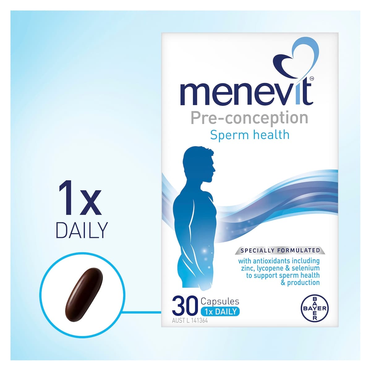 Thumbnail Menevit Pre Conception 30 Capsules