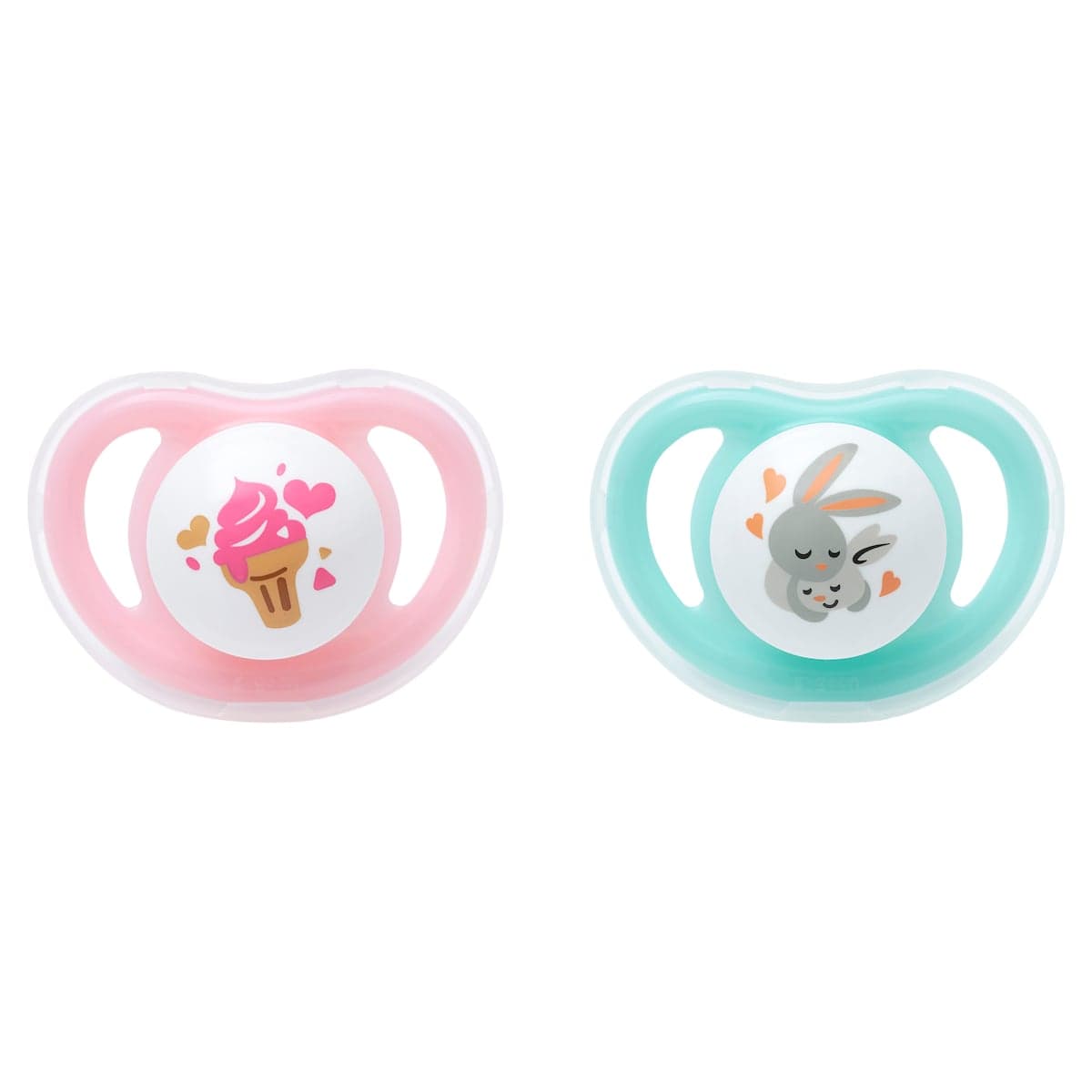 Thumbnail Pigeon Mini Light Pacifier Small (0+ Months) Twin Pack (Colours Selected At Random)