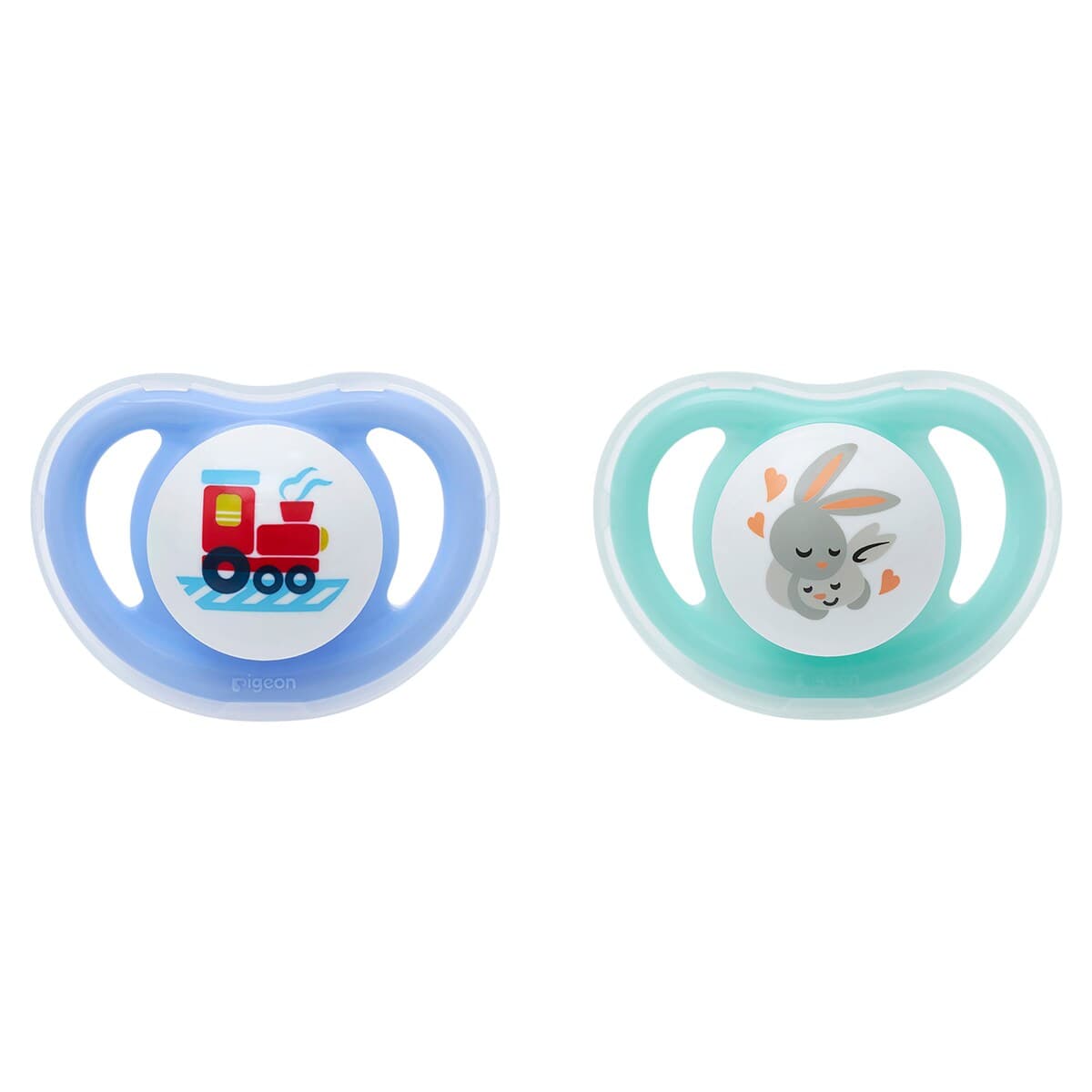 Thumbnail Pigeon Mini Light Pacifier Small (0+ Months) Twin Pack (Colours Selected At Random)