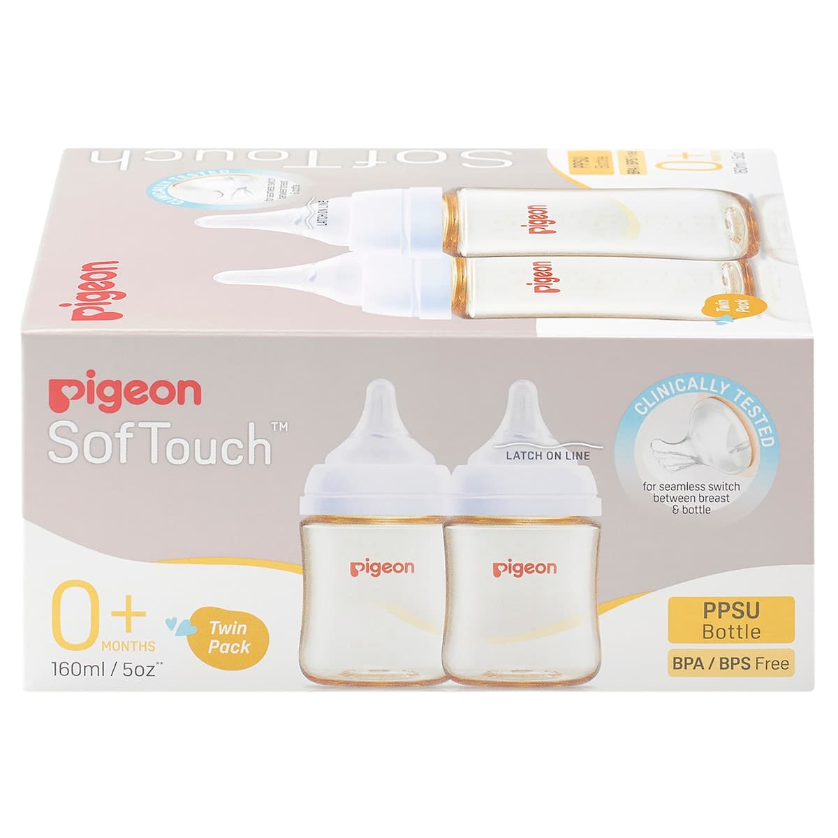 Thumbnail Pigeon Softouch Iii Ppsu Baby Bottle 2 X 160Ml