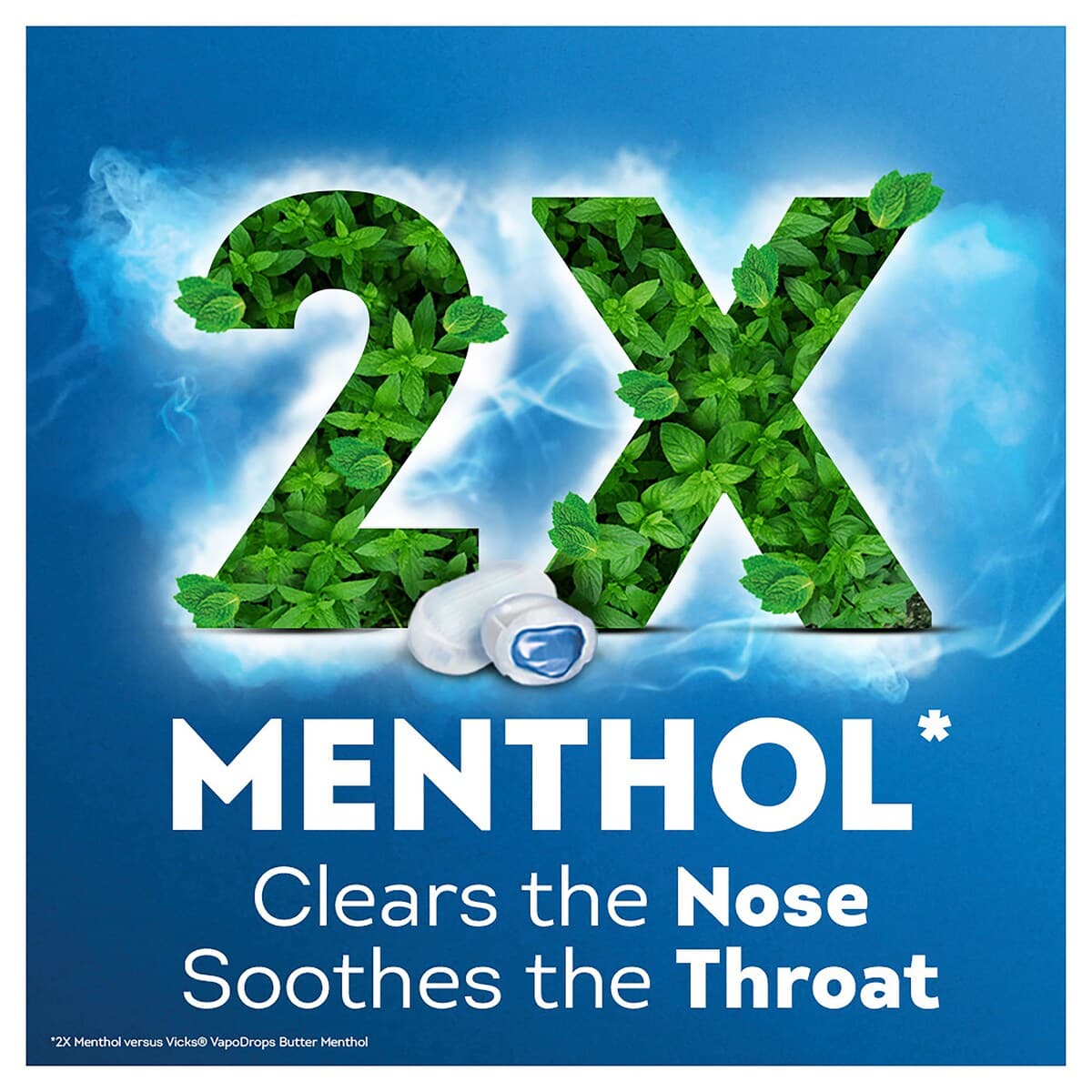 Thumbnail Vicks Vapodrops Xtra Strong Menthol Blast 16 Lozenges