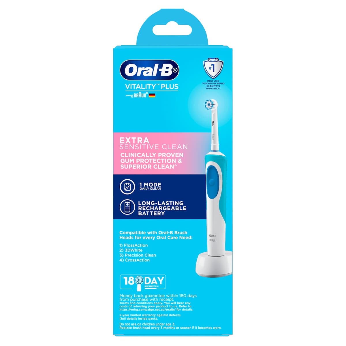 Thumbnail Oral B Vitality Sensitive Clean Electric Toothbrush