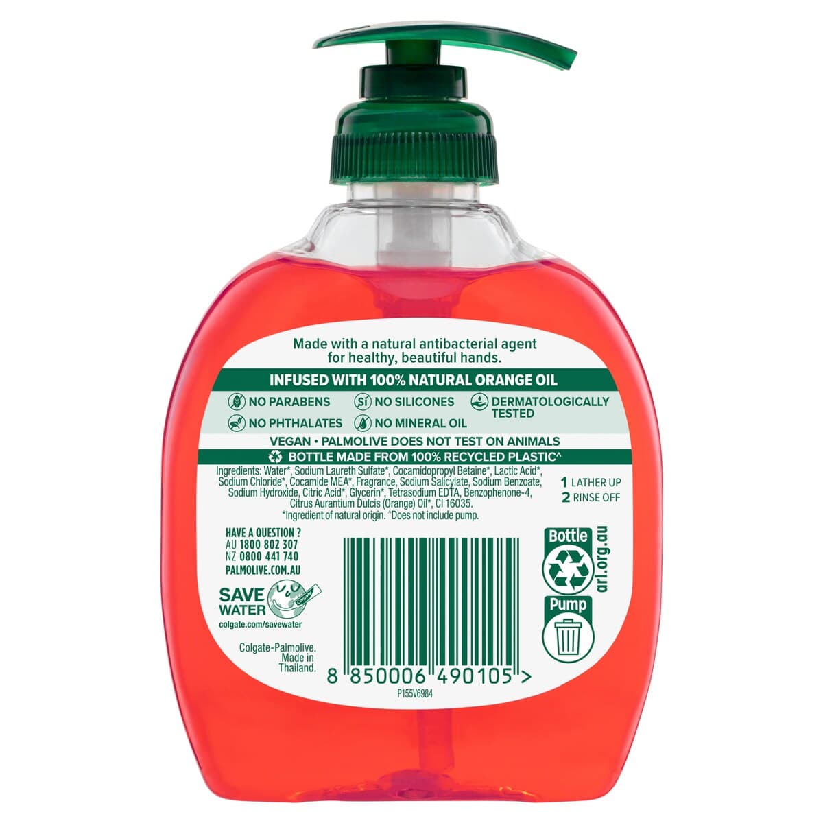 Thumbnail Palmolive Antibacterial 2-Hour Defence Hand Wash Orange 250Ml