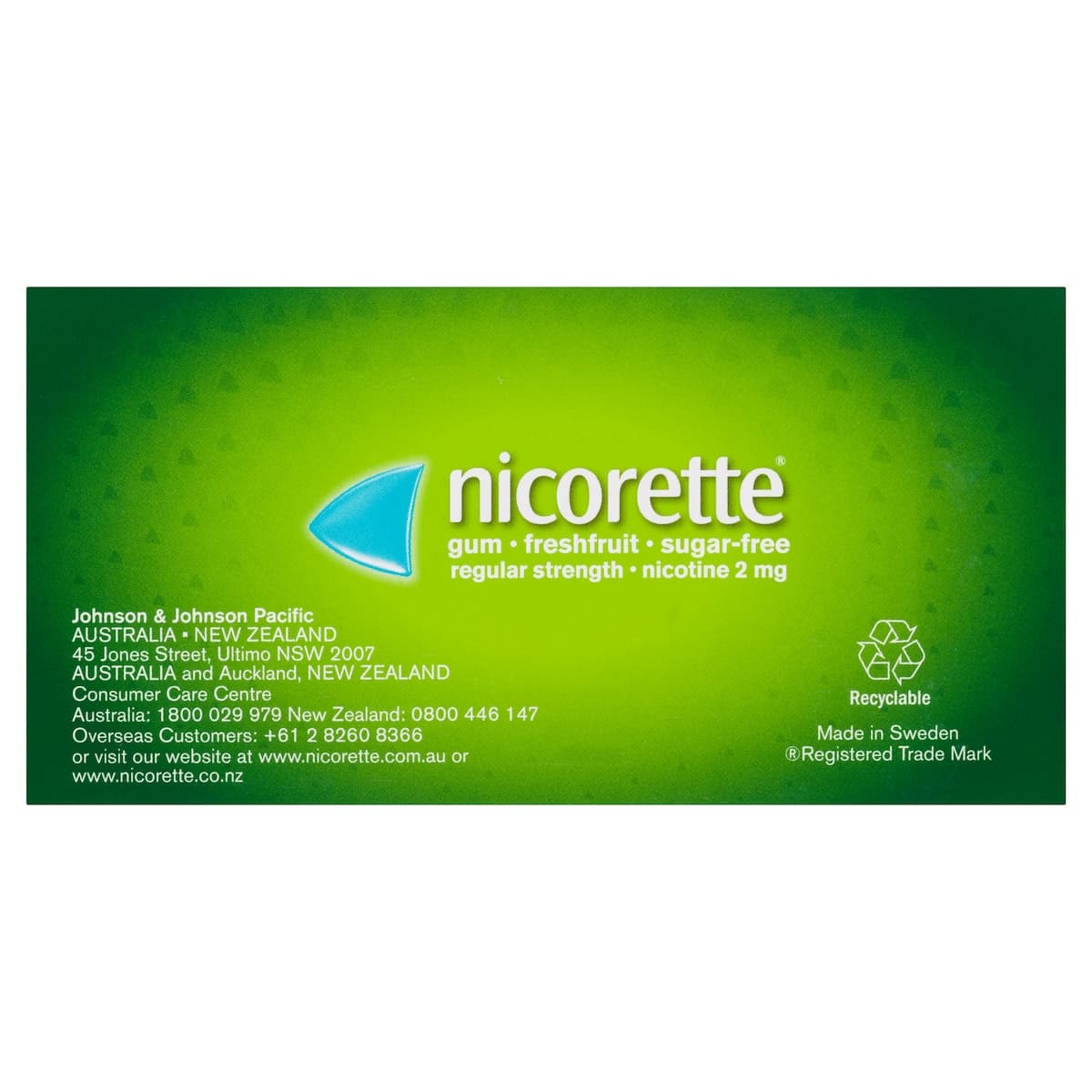 Thumbnail Nicorette Quit Smoking Nicotine Gum 2Mg Fresh Fruit 105 Pieces