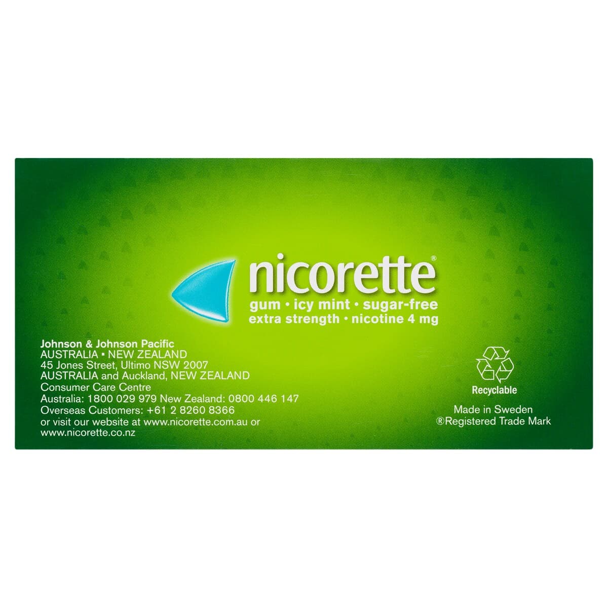 Thumbnail Nicorette Quit Smoking Nicotine Gum 4Mg Icy Mint 105 Pieces