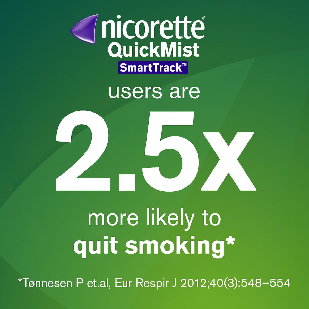 Thumbnail Nicorette Quit Smoking Quickmist Nicotine Mouth Spray Smart Track 2 X 150 Sprays