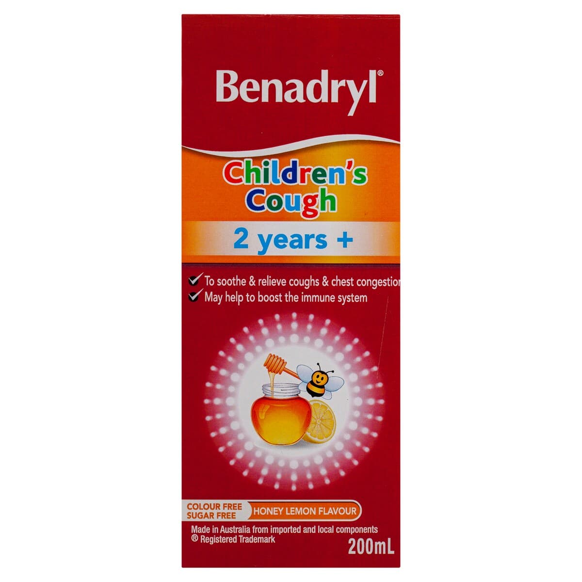 Thumbnail Benadryl Children's Cough 2 Years+ Honey Lemon Flavour 200Ml