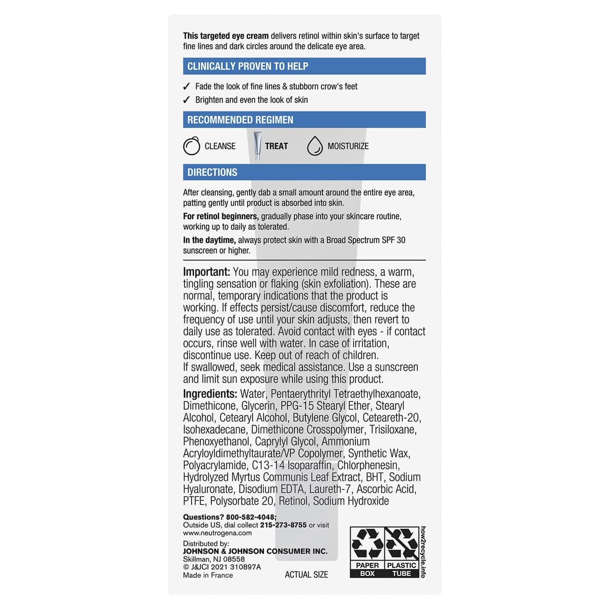 Thumbnail Neutrogena Rapid Wrinkle Repair Eye Cream 14Ml