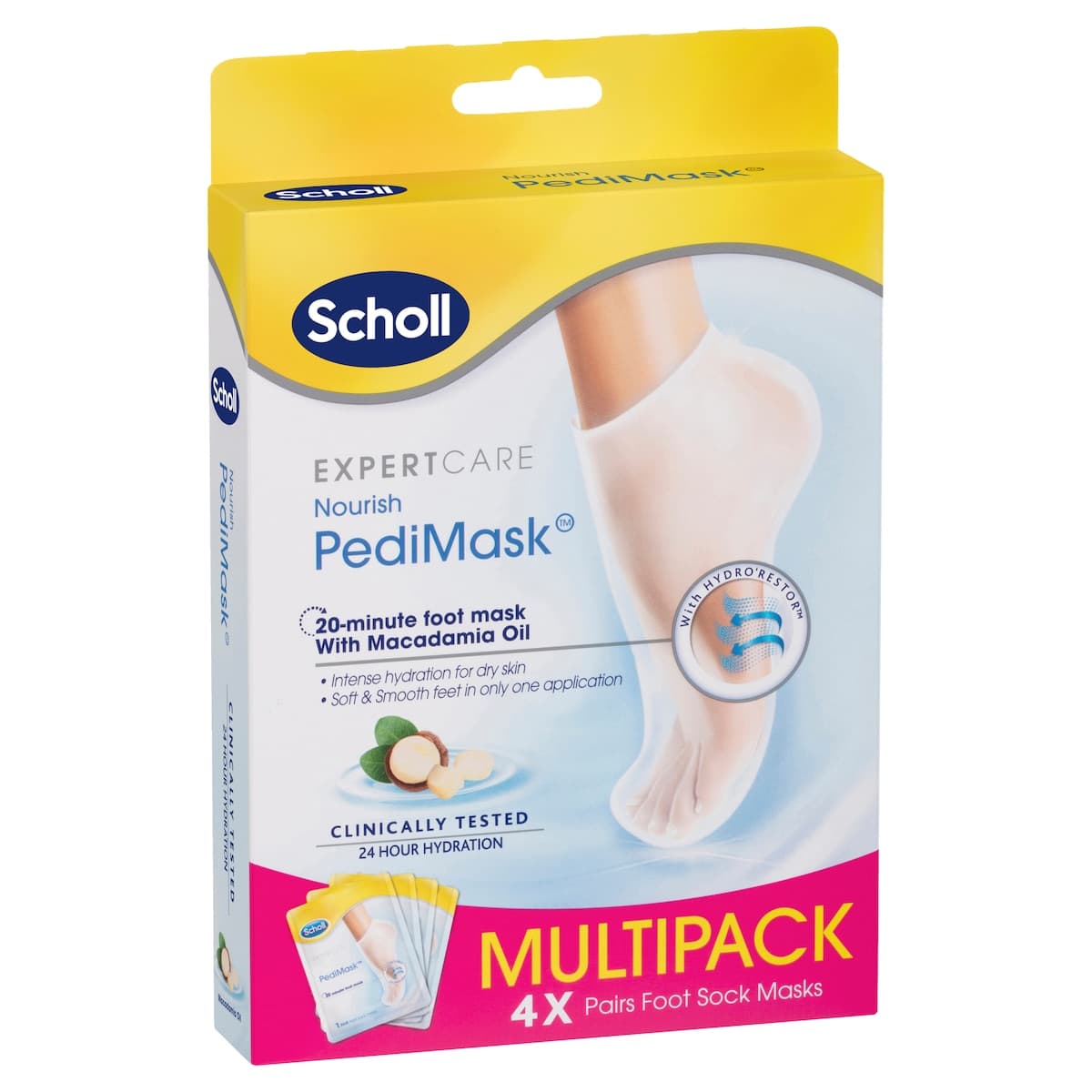 Thumbnail Scholl Macadamia Oil Pedimask Multipack 4 Pairs