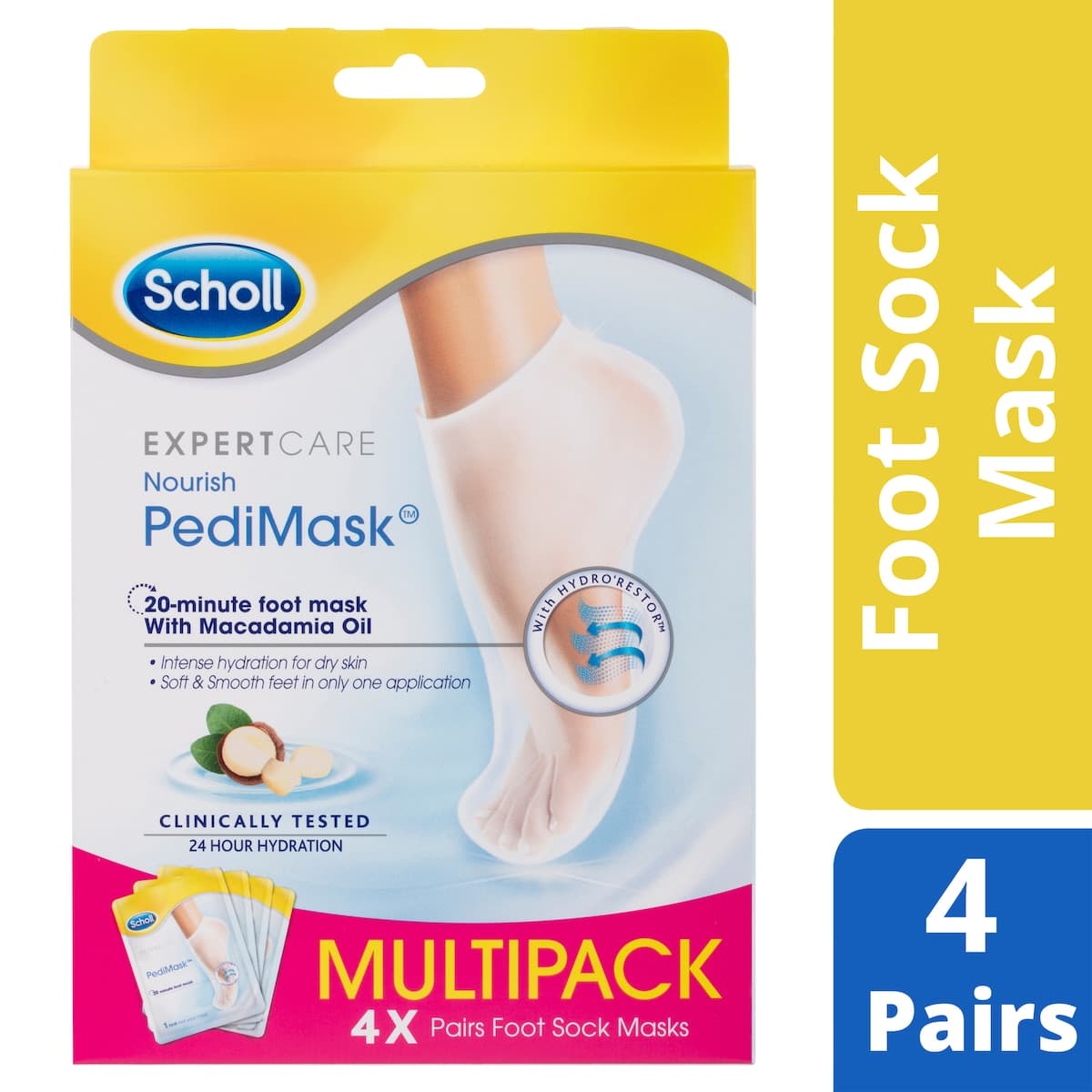 Thumbnail Scholl Macadamia Oil Pedimask Multipack 4 Pairs