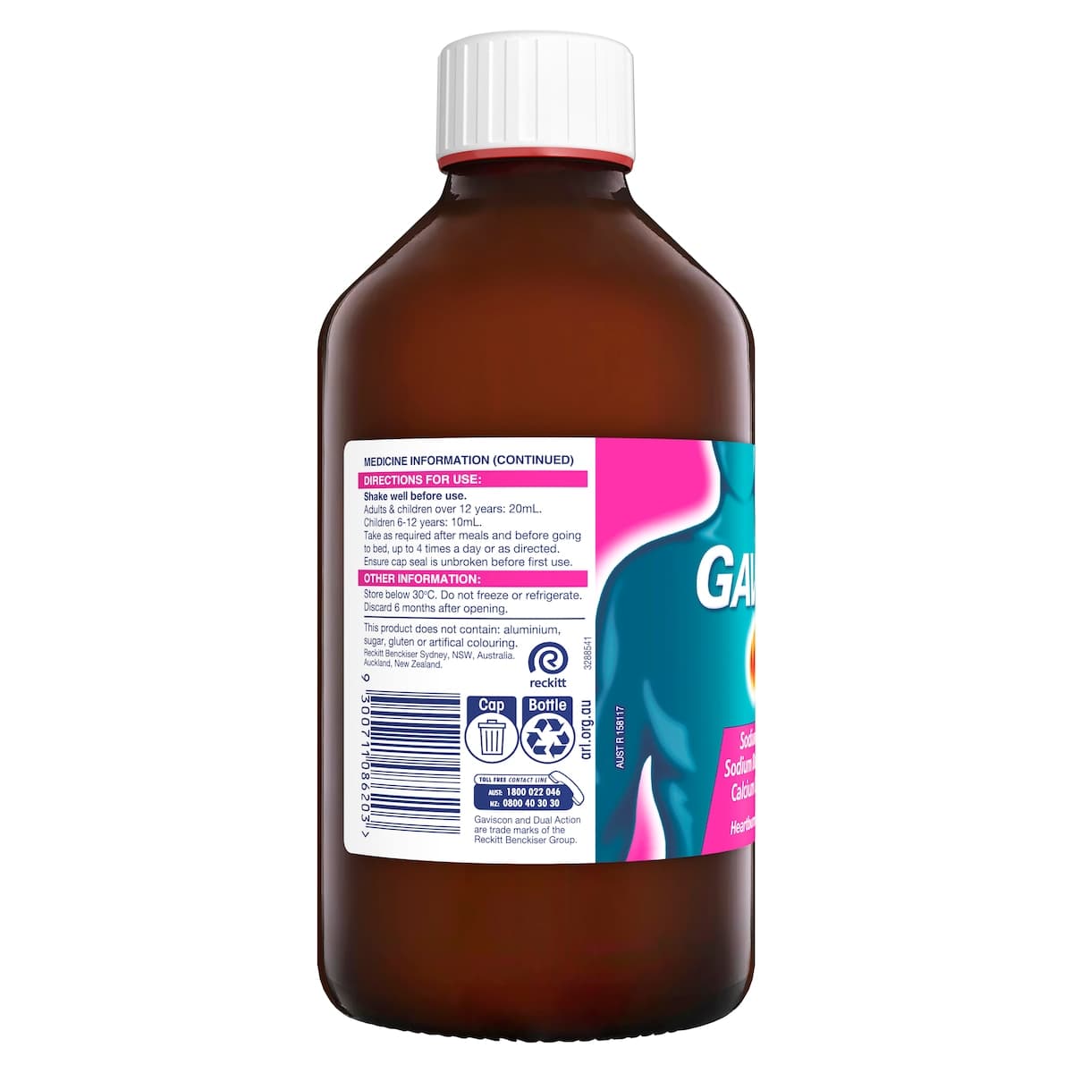 Thumbnail Gaviscon Dual Action Heartburn & Indigestion Peppermint 600Ml