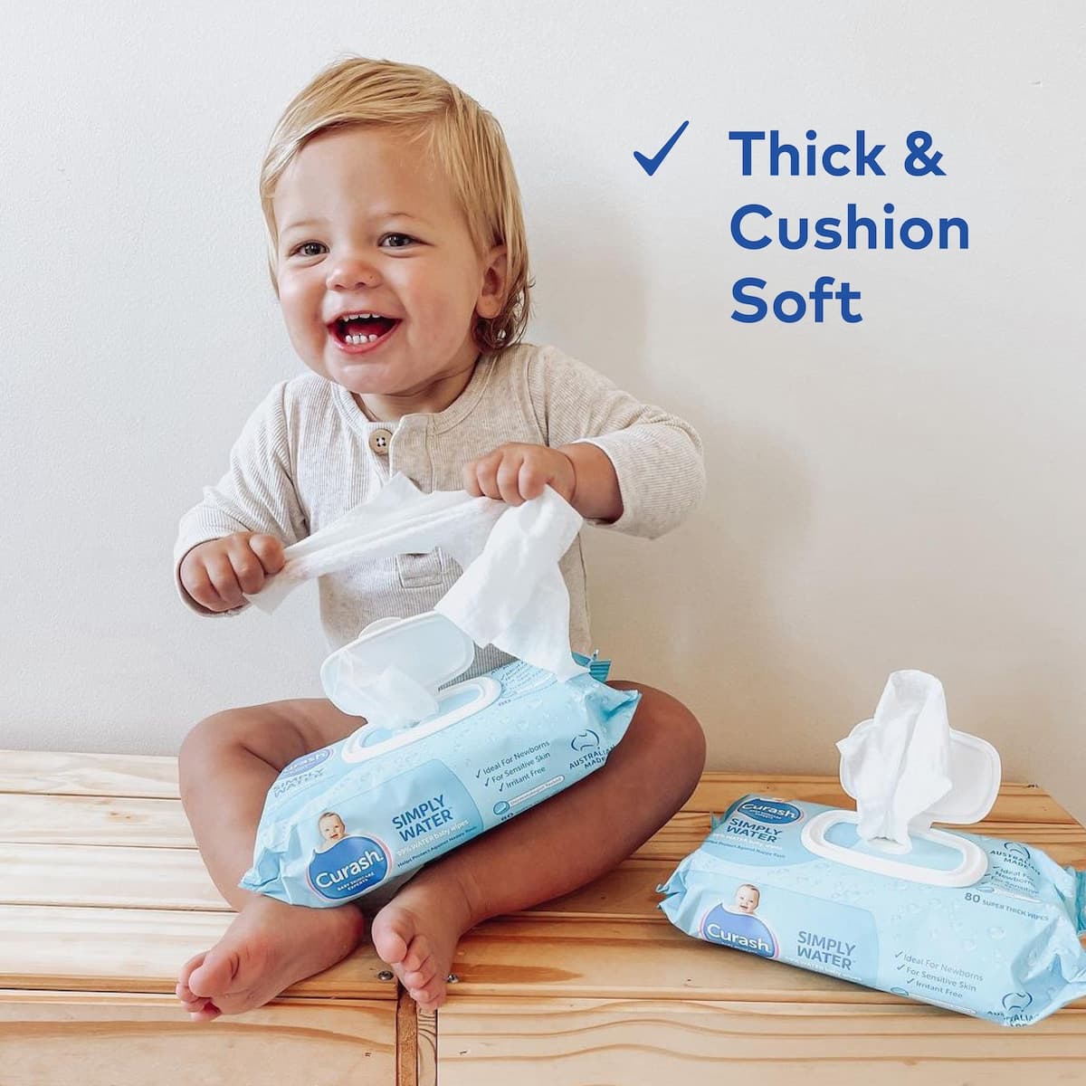 Thumbnail Curash Baby Simply Water 80 Baby Wipes