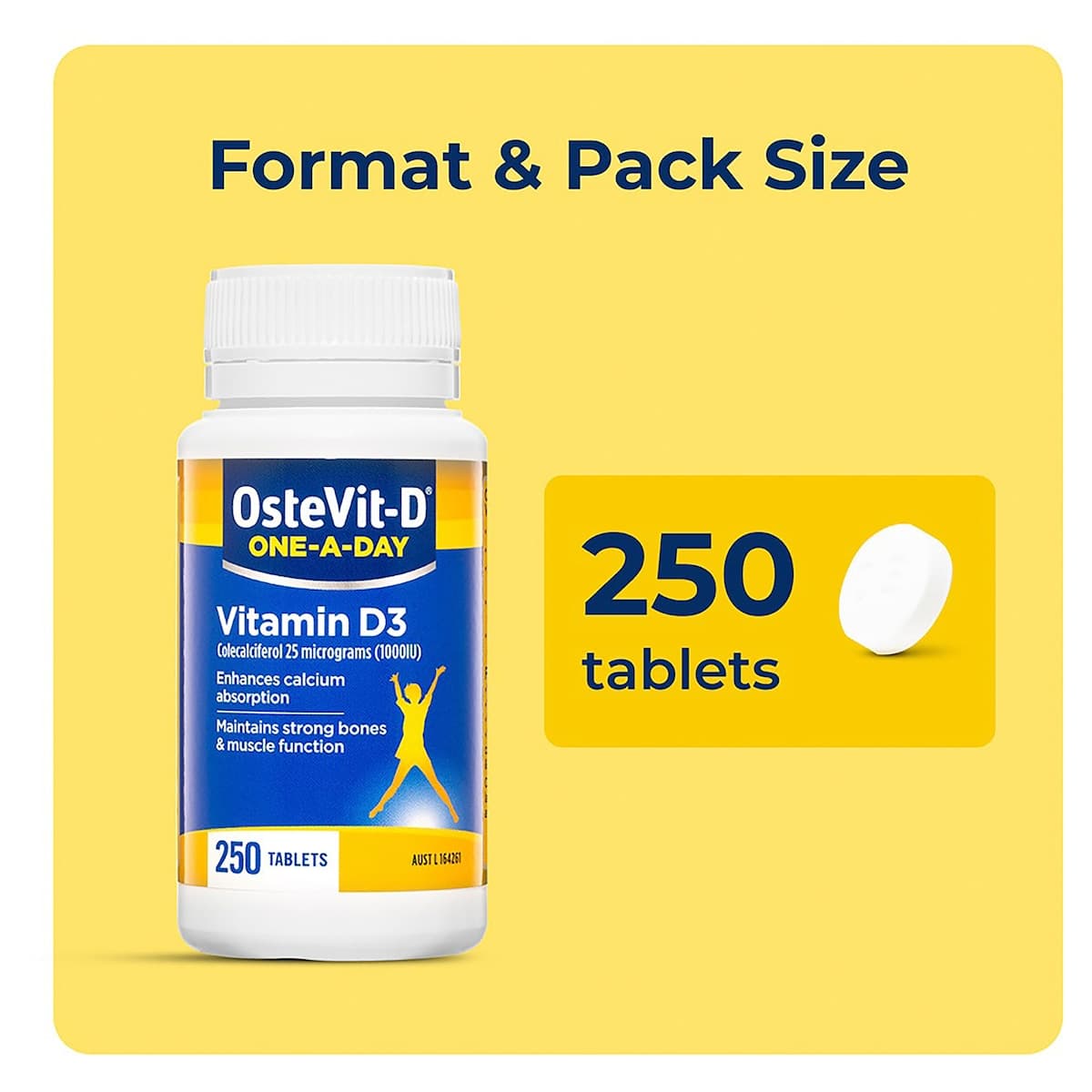 Thumbnail Ostevit-D One-A-Day Vitamin D3 1000Iu 250 Tablets