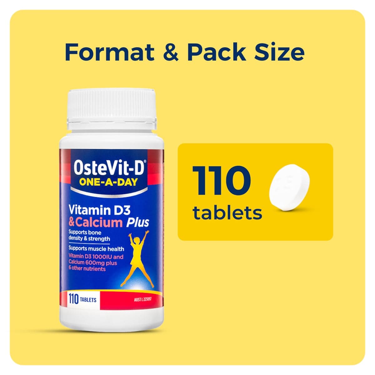 Thumbnail Ostevit-D One-A-Day Vitamin D3 & Calcium Plus 110 Tablets