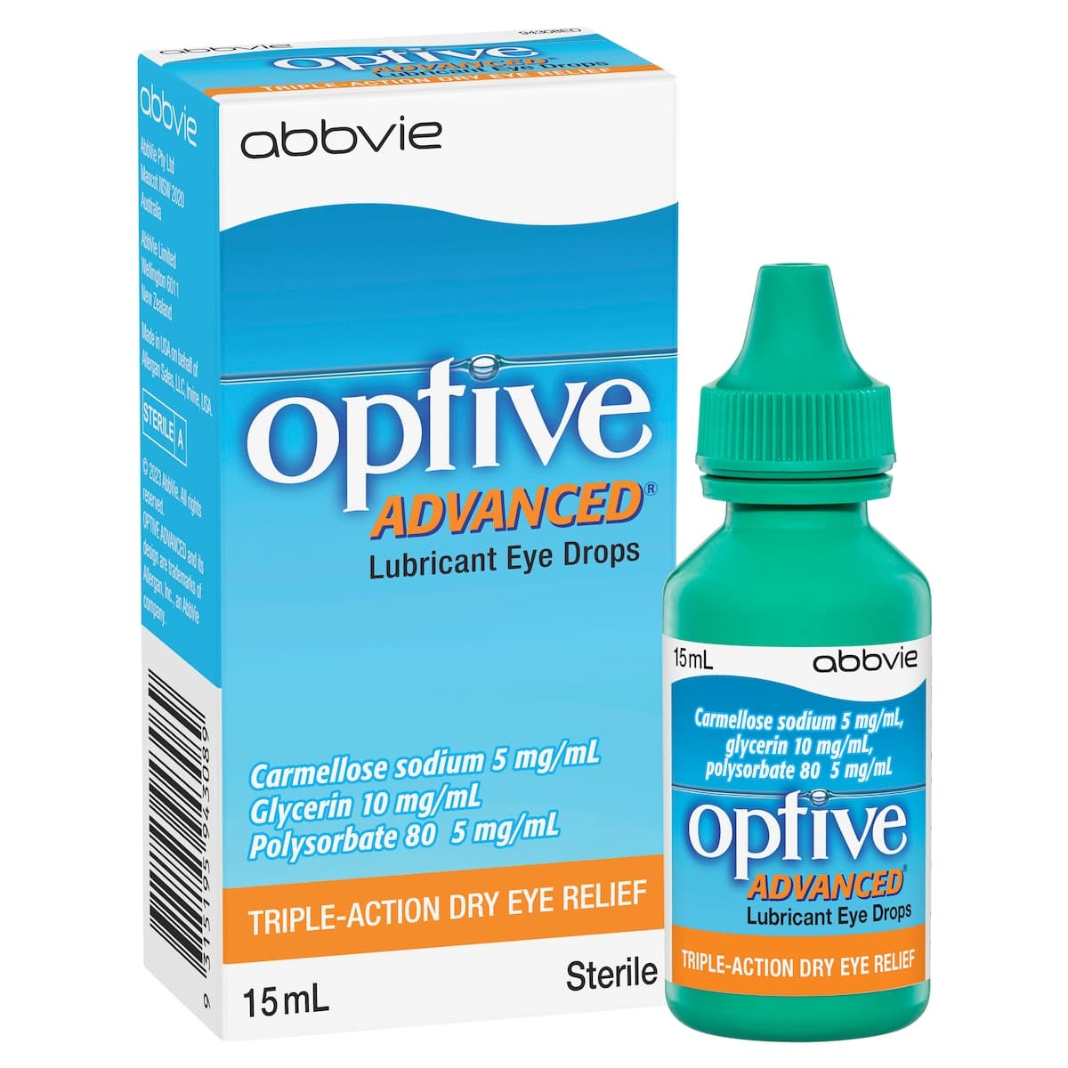 Thumbnail Optive Advanced Lubricant Eye Drops 15Ml