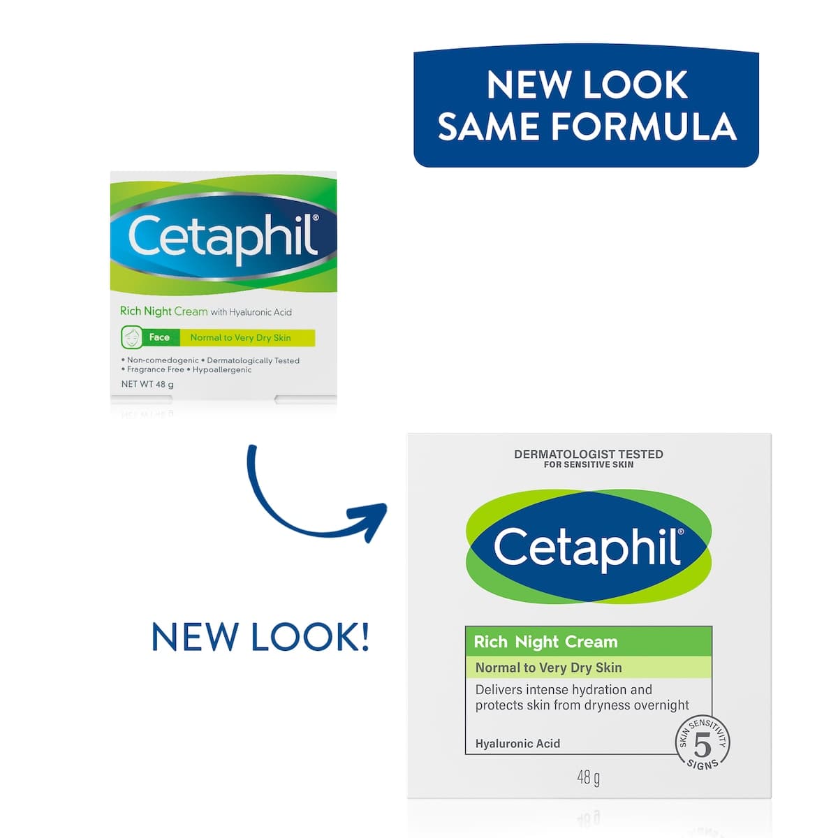 Thumbnail Cetaphil Rich Night Cream With Hyaluronic Acid 48G