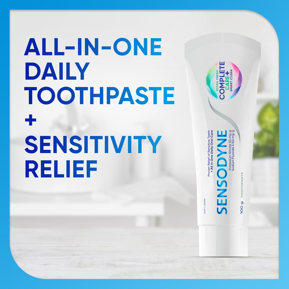 Thumbnail Sensodyne Complete Care + Smart Clean Toothpaste Extra Fresh 100G