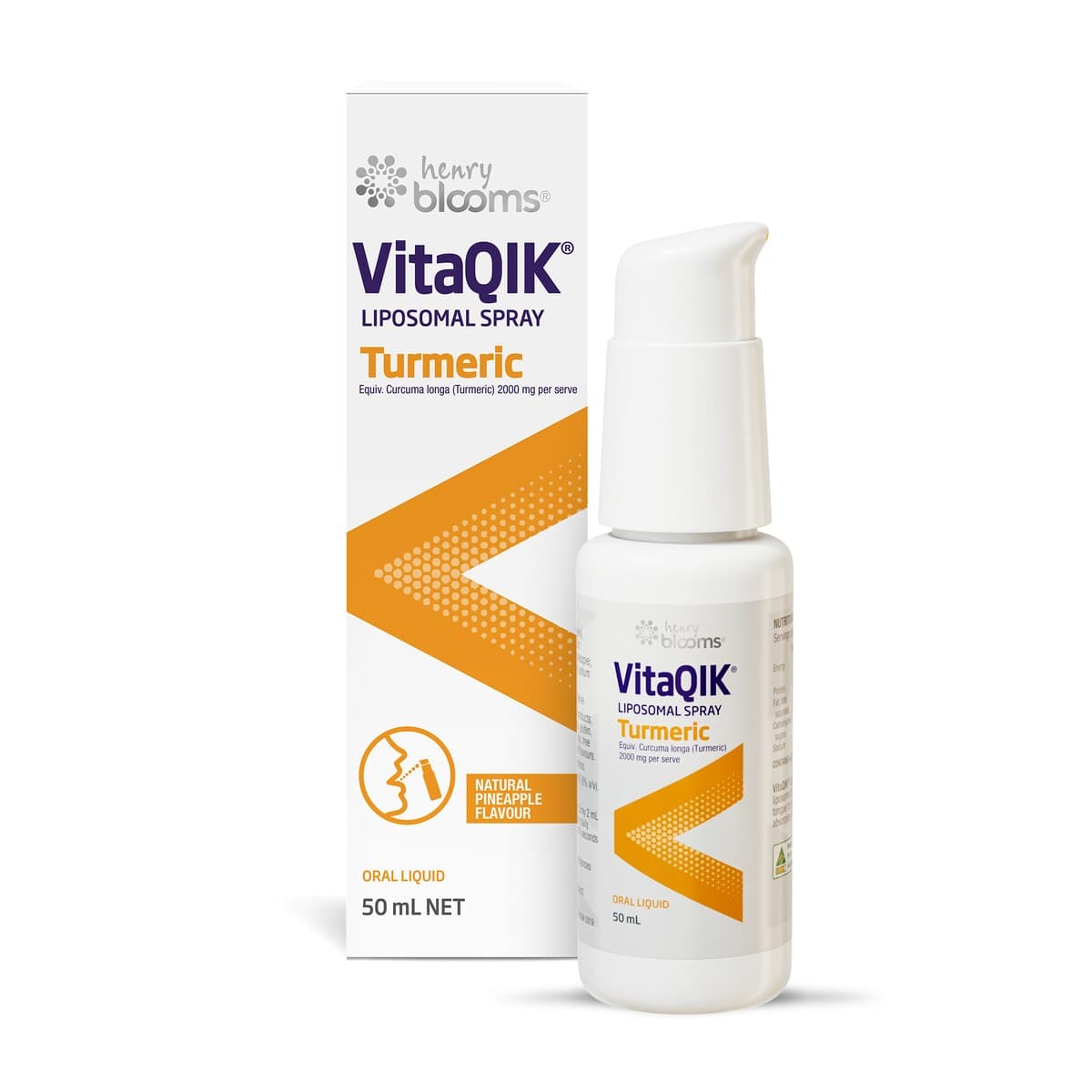 Thumbnail Henry Blooms Vitaqik Liposomal Turmeric 50Ml