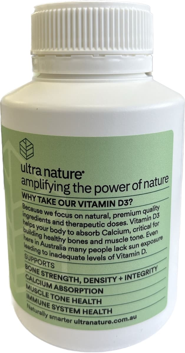 Thumbnail Ultra Nature Essentials Vitd3 1000Iu 250 Gel Capsules