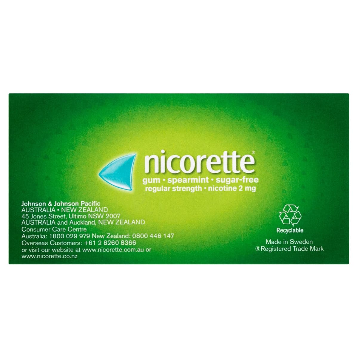 Thumbnail Nicorette Quit Smoking Nicotine Gum 2Mg Spearmint 105 Pieces