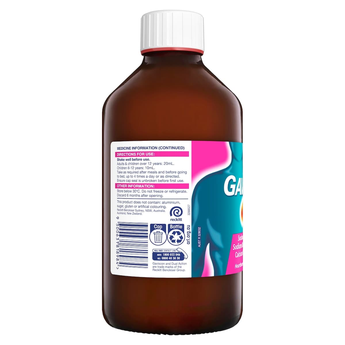 Thumbnail Gaviscon Dual Action Heartburn & Indigestion Mixed Berry 600Ml