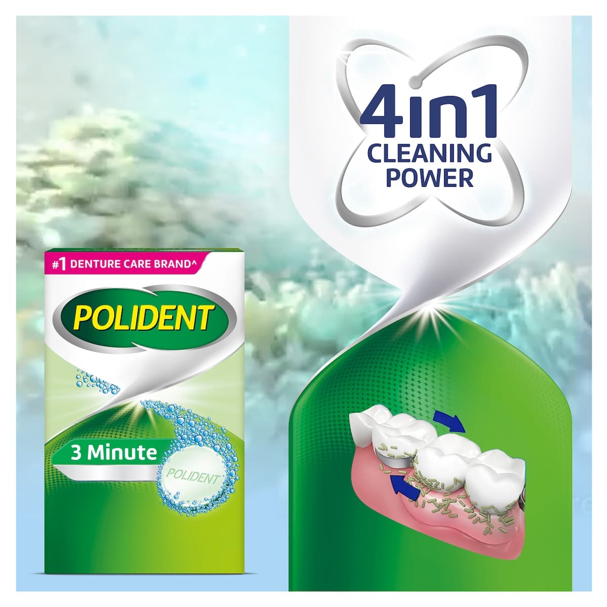 Thumbnail Polident 3 Minute Daily Cleanser For Dentures 36 Tablets