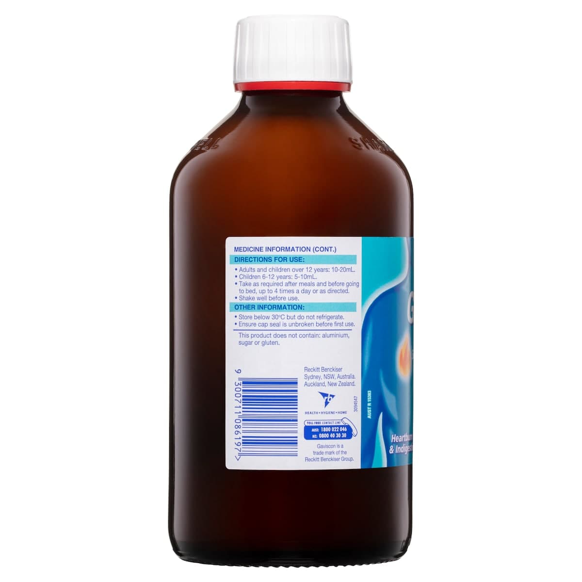 Thumbnail Gaviscon Aniseed Liquid Heartburn & Indigestion 600Ml