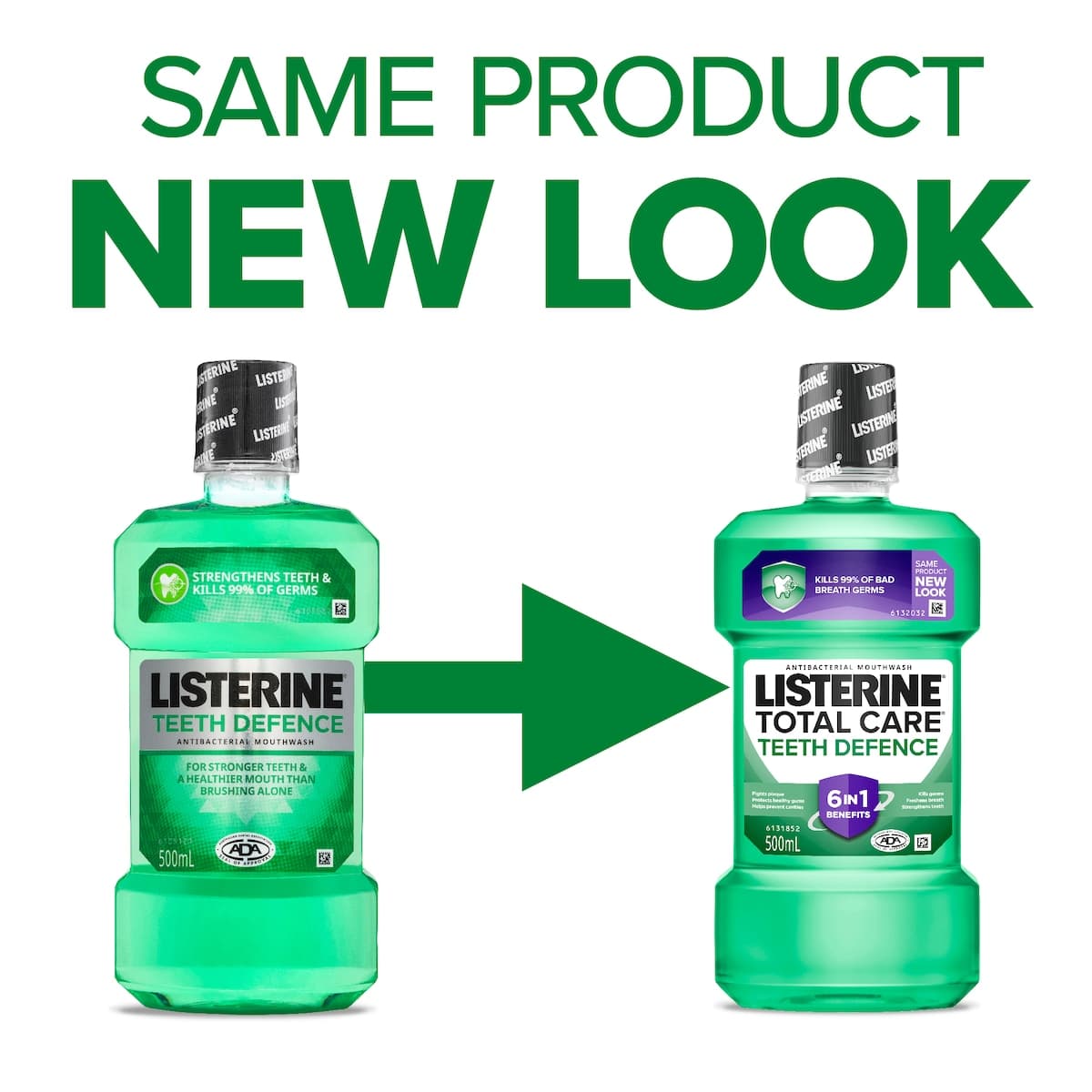 Thumbnail Listerine Teeth Defence Antibacterial Mouthwash 250Ml