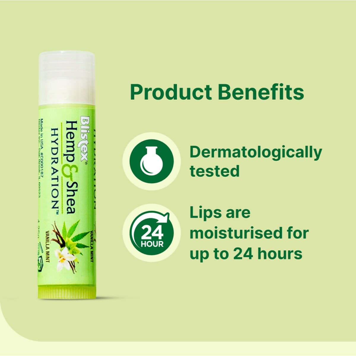 Thumbnail Blistex Hemp & Shea Hydration Lip Balm 4.25G