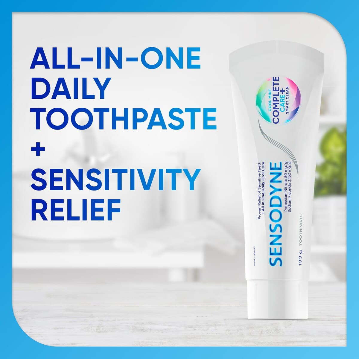 Thumbnail Sensodyne Complete Care + Smart Clean Toothpaste Cool Mint 100G