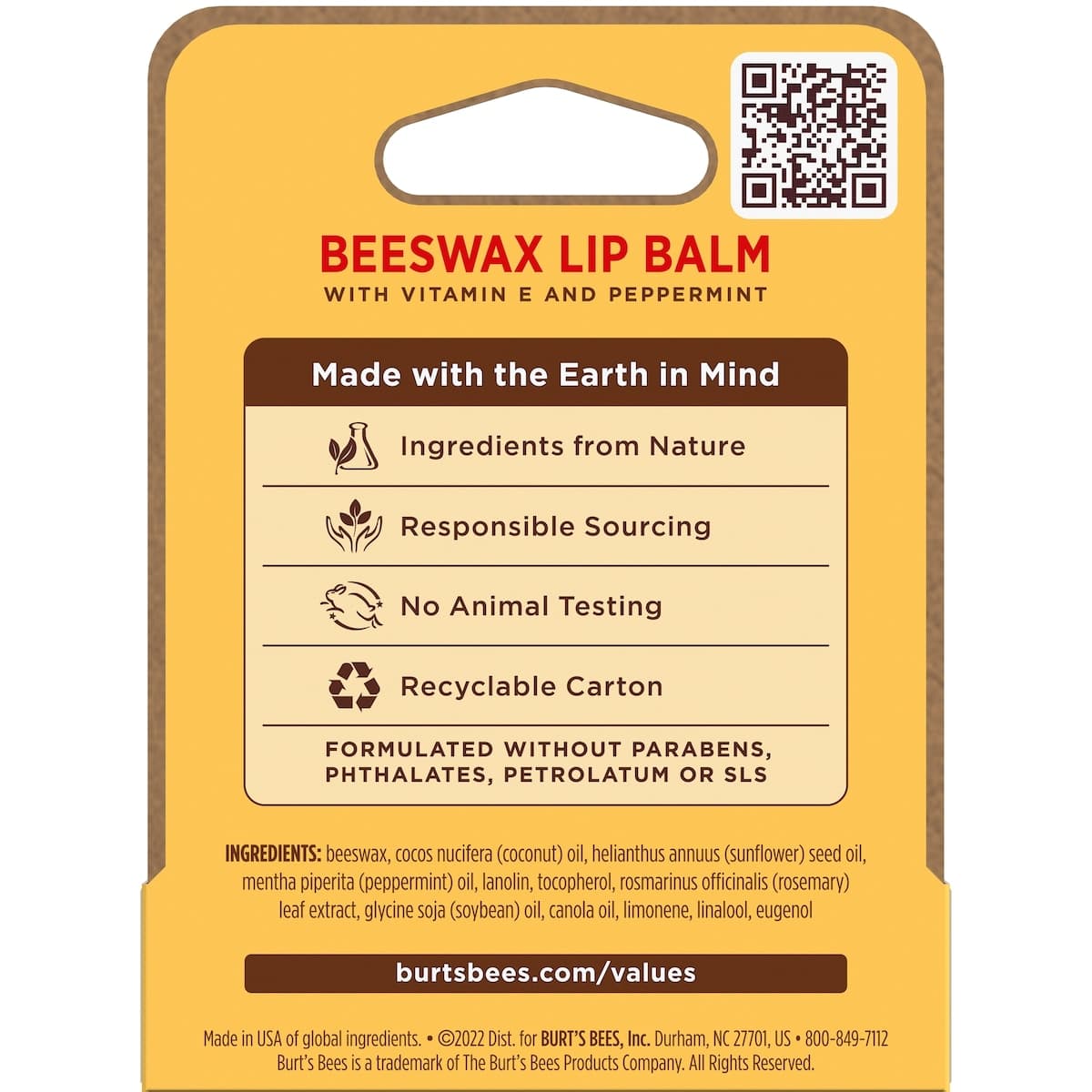 Thumbnail Burts Bees Beeswax Lip Balm 4.25G