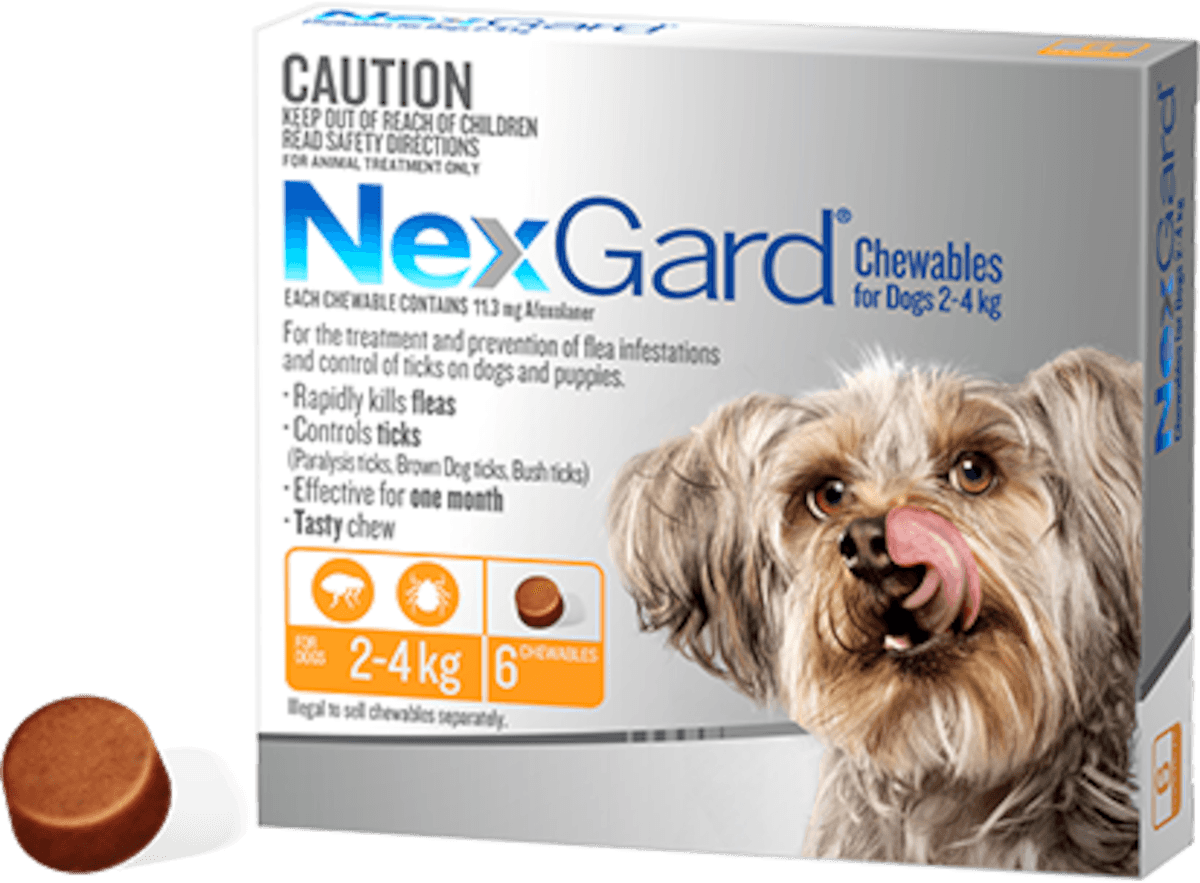 Nexgard Chewables For Very Small Dogs 2-4Kg 6 Pack